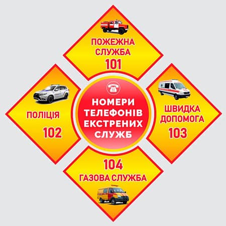 Стенд "Безпека" з ПВХ 600х660 мм (BJ0015)